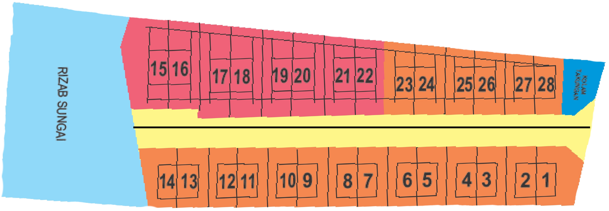 Taman Serai Perdana master plan showing the upper and lower phases