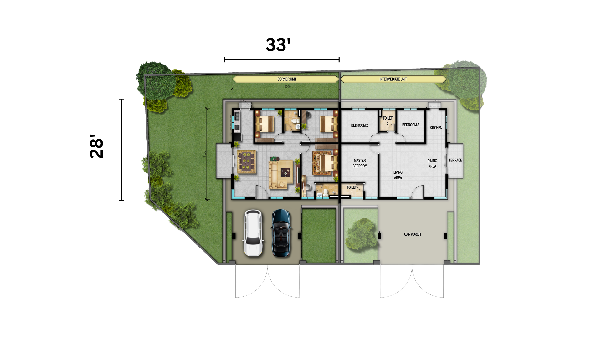 Single Storey Semi-D Ground floor